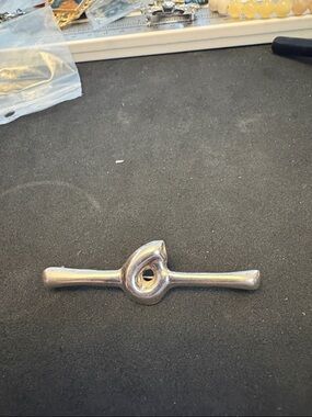 Vintage 925 Sterling Silver Minimalist Bar Brooch